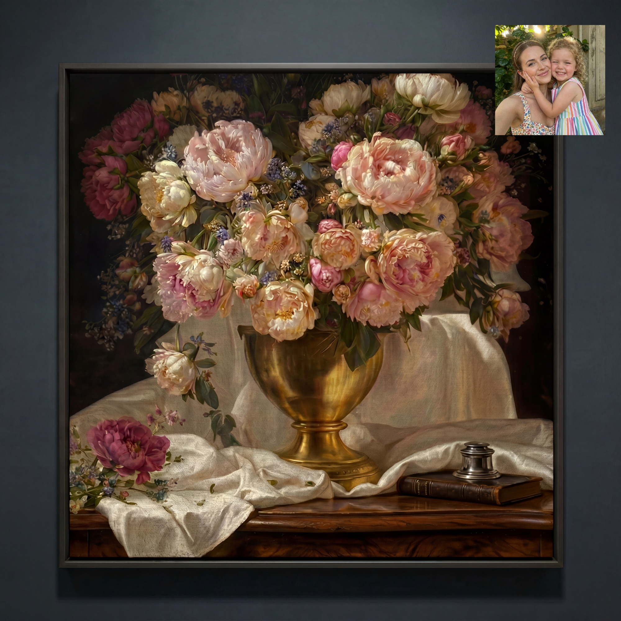 CUSTOM DUTCH GOLDEN AGE INSPIRED FRAMED CANVAS