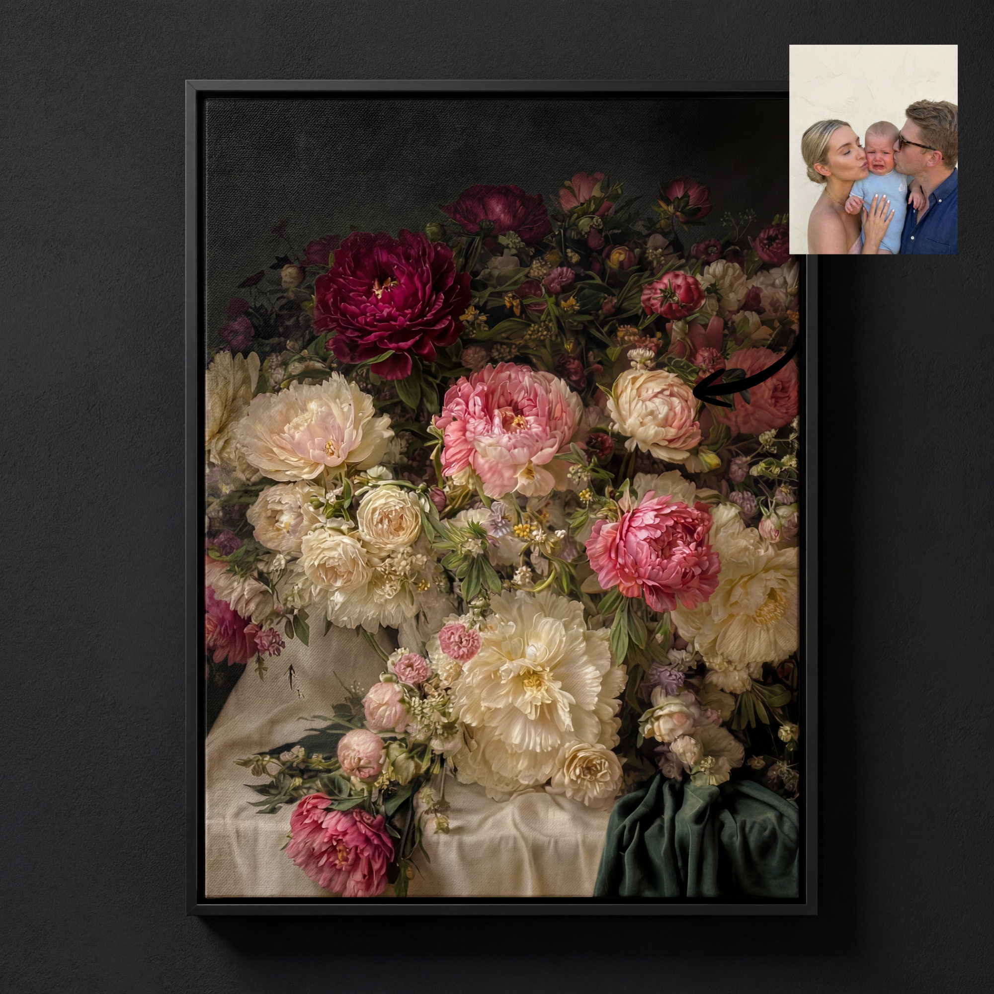 CUSTOM DUTCH GOLDEN AGE INSPIRED FRAMED CANVAS