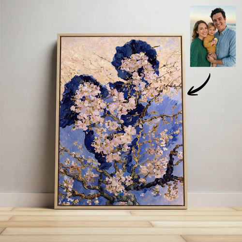 CUSTOM VAN GOGH ALMOND BLOSSOM INSPIRED FRAMED CANVAS