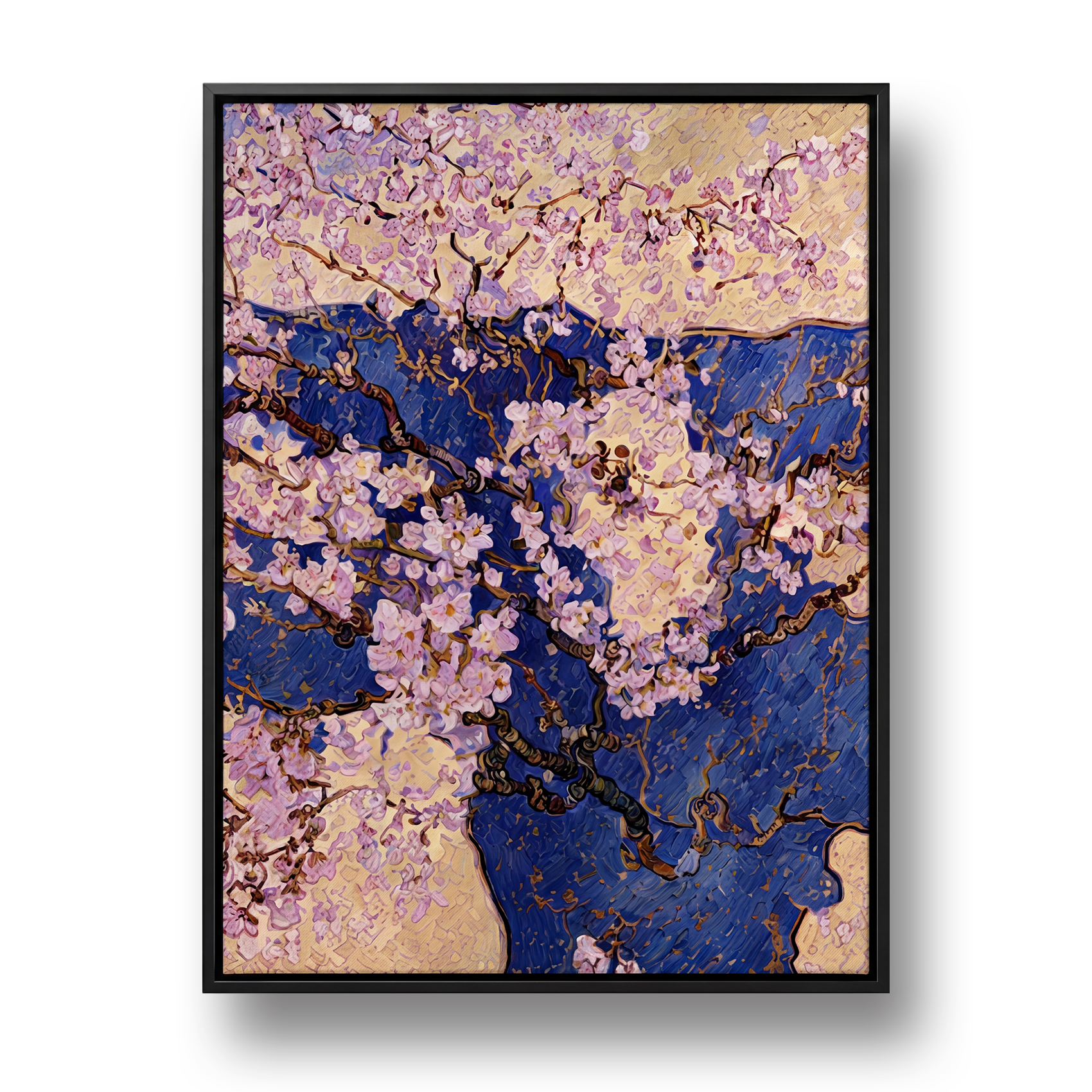 CUSTOM VAN GOGH ALMOND BLOSSOM INSPIRED FRAMED CANVAS